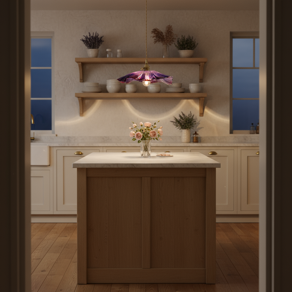 Vintage-style room with a wooden table, mirror, and decorative items.